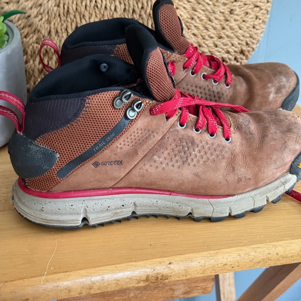 Danner Trail 2650 Mid 4in GTX Gore-Tex Hiking Boots Womens 8 Brown Red Gorpcore - Picture 11 of 12